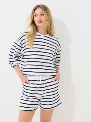 Mohito - Wzorzyste szorty z bawełną - biały