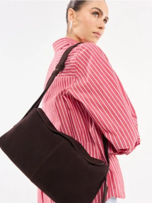 Mohito - Zamszowa torebka - ciemnobrązowy