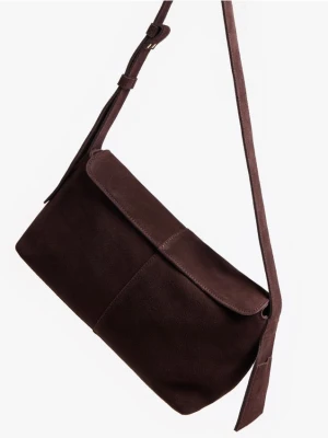 Mohito - Zamszowa torebka - ciemnobrązowy