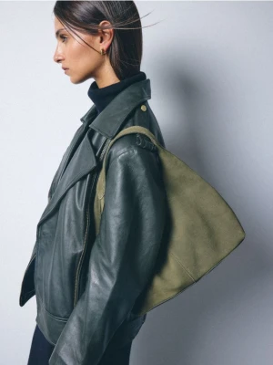 Mohito - Zamszowa torebka - oliwkowy