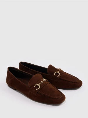 Mohito - Zamszowe loafersy - ciemnobrązowy
