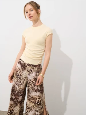 Mohito - Żółta bluzka z marszczeniami - żółty