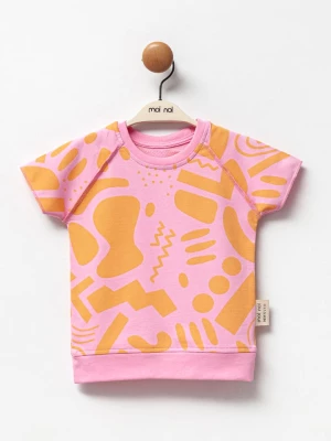 Moi Noi Koszulka w kolorze różowo-pomarańczowym rozmiar: 104