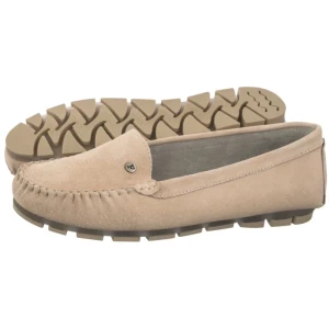 Mokasyny Beżowe DP2037/26 BE (FO223-a) Filippo