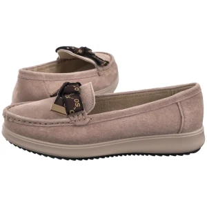 Mokasyny Beżowe DP6457/25 BE (FO144-a) Filippo