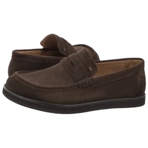 Mokasyny Brązowe 10314-62 (WO363-a) Wojas