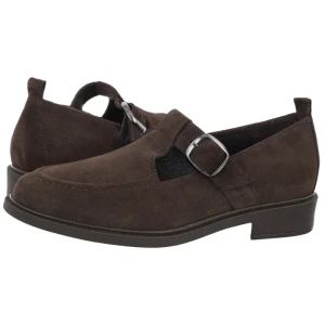 Mokasyny Brązowe M2S25___ __8D (RY1441-a) Ryłko