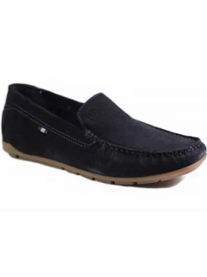 MOKASYNY BUGATTI - 321-AWF60-1400 4100 DARK BLUE