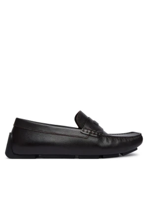 Mokasyny Calvin Klein Driver Hdw Lth HM0HM02264 Brązowy ciemny
