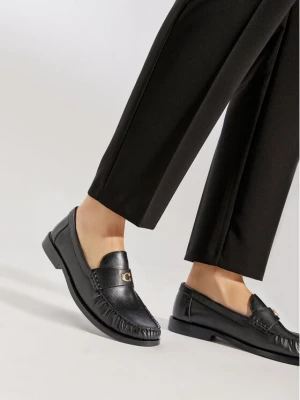 Mokasyny Coach Jolene Lthr Loafer CK017 Czarny