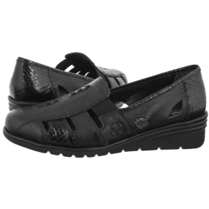 Mokasyny Czarne L5358-00 Black (RI364-a) Rieker