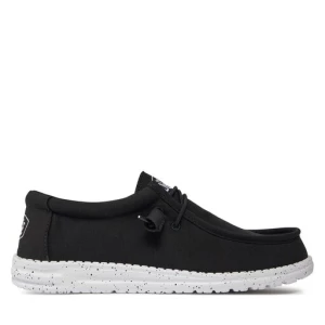 Mokasyny Hey Dude Wally Slub 40009-001 Czarny