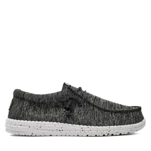 Mokasyny Hey Dude Wally Sport Knit 40536-066 Czarny