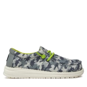 Mokasyny Hey Dude Wally Youth Camodino 40043-425 Szary