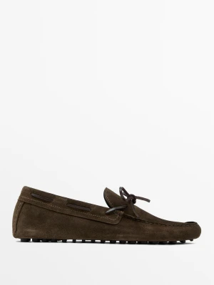 Mokasyny – Made In Italy - Khaki - - Massimo Dutti - Mężczyzna