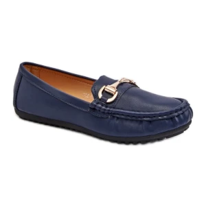 Mokasyny Model Demese NN22-991 Blue - Step in style niebieskie