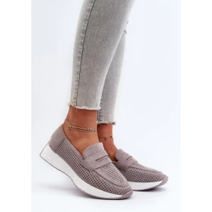 Mokasyny Model Inesqua Grey - Step in style szare