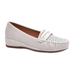 Mokasyny Model Nassnema 833959 White - Step in style białe