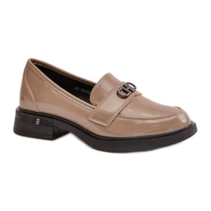 Mokasyny Model Vinceza 58409 Khaki Lakier - Step in style zielone