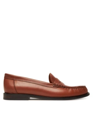 Mokasyny Polo Ralph Lauren Calfskin Penny Loafer 818961942001 Brązowy