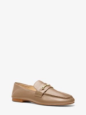 Mokasyny skórzane Lena Michael Kors ŁUPINA (Naturalny)