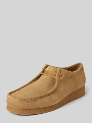 Mokasyny skórzane z gumową podeszwą model ‘Wallabee Evo’ Clarks
