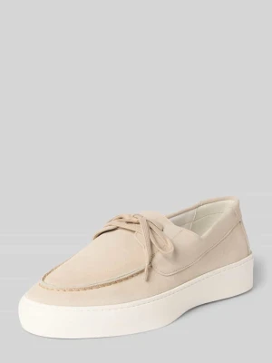 Mokasyny skórzane ze sznurowaniem model ‘Leeway’ Steve Madden