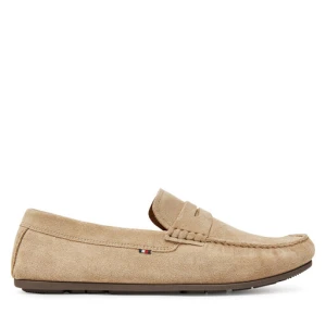 Mokasyny Tommy Hilfiger Casual Hilfiger Suede Driver FM0FM04998 Beżowy