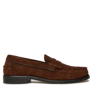 Mokasyny Tommy Hilfiger Classic Hilfiger Suede Loafer FM0FM05363 Brązowy