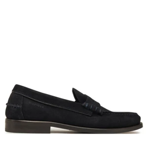 Mokasyny Tommy Hilfiger Classic Hilfiger Suede Loafer FM0FM05363 Granatowy