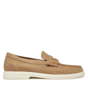 Mokasyny Tommy Hilfiger Nubuck P Loafer FM0FM05350 Beżowy