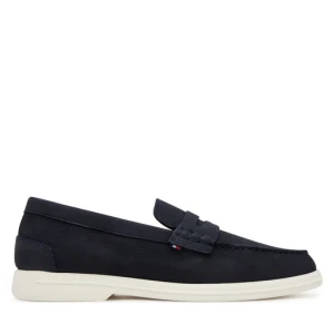 Mokasyny Tommy Hilfiger Nubuck P Loafer FM0FM05350 Granatowy