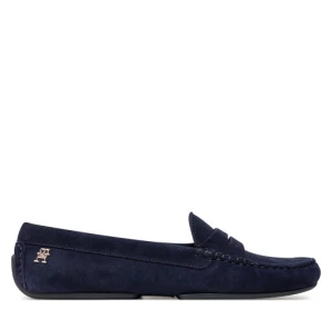 Mokasyny Tommy Hilfiger Th Suede Driver Loafer FW0FW08563 Granatowy