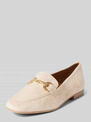 Mokasyny typu tassel loafer ze skóry naturalnej tamaris