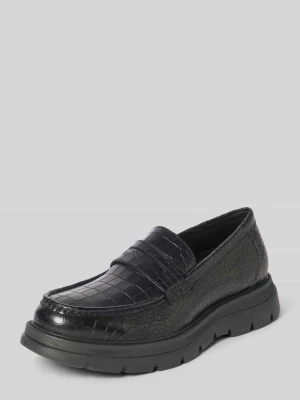 Mokasyny z obszyciem w kontrastowym kolorze model ‘RAIDEN’ Steve Madden