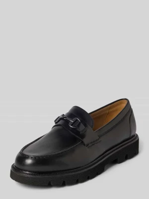 Mokasyny z prawdziwej skóry jagnięcej z ozdobną aplikacją model ‘Pero’ JOOP! SHOES