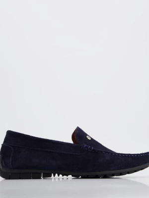 MOKASYNY ZAMSZOWE 41330 SUEDE NAVY Venezia