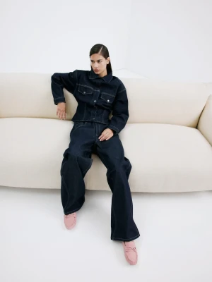 Mokasyny zamszowe z marszczeniem różowy - Kobieta - - MANGO