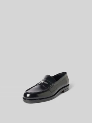 Mokasyny ze skóry naturalnej Dsquared2 Czarny
