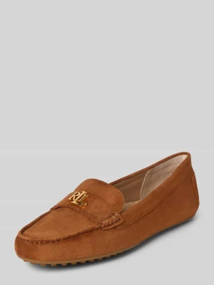 Mokasyny ze skóry z aplikacją z logo model ‘BARNSBURY’ Lauren Ralph Lauren