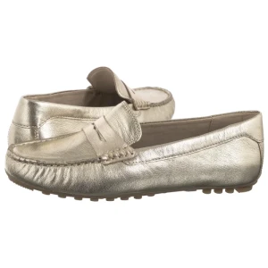 Mokasyny Złote 9-24651-42 959 Platin Metal (CP432-a) Caprice