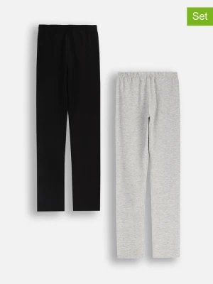 MOKIDA Legginsy (2 pary) w kolorze szarym i czarnym rozmiar: 110