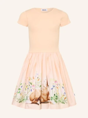 Molo Sukienka Cissa Z Mieszanki Materiałów rosa