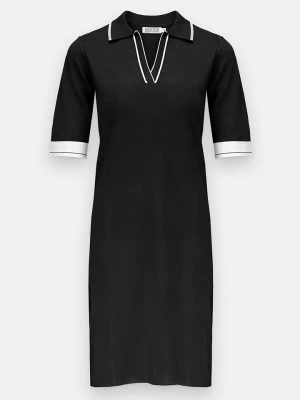 Molton Sukienka polo w kolorze czarnym rozmiar: M