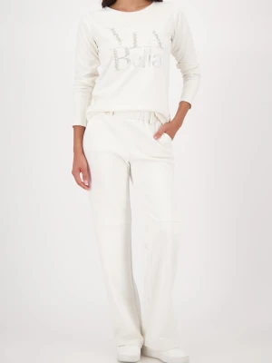 Monari Bluza damska Kobiety biały wzorzysty,