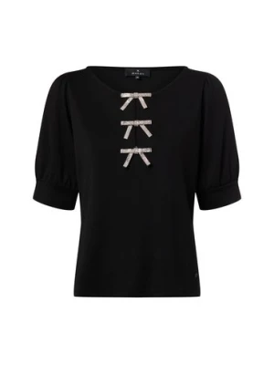 Monari Koszula damska Kobiety Sztuczne włókno czarny|srebrny jednolity,