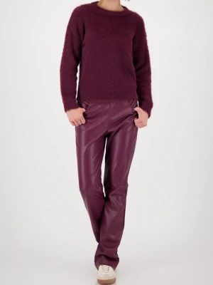 Monari Sweter damski z dzianiny Kobiety lila jednolity,