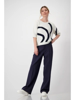 monari Sweter w kolorze biało-granatowym rozmiar: 42