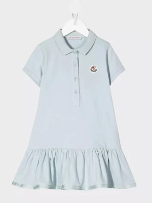 Moncler Kids Błękitna sukienka polo 4-14 lat rozmiar