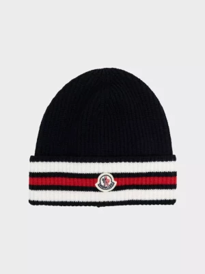 Moncler Kids Dzianinowa czapka z logo